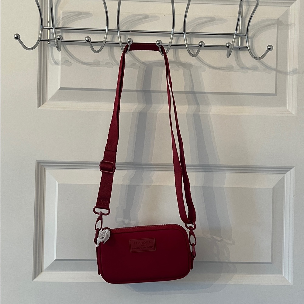 Dagne Dover Burgundy Cosmetic Case